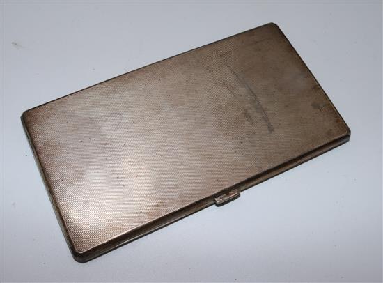 Naval interest, a silver cigarette case, initialled & inscribed with the names of 22 vessels